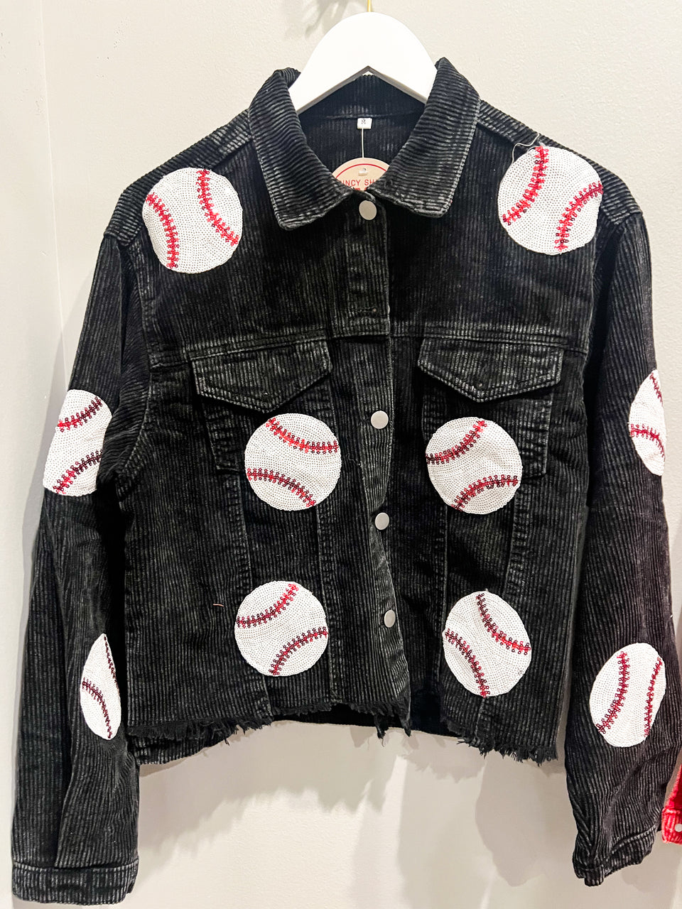 Baseball Oversized Corduroy Jacket