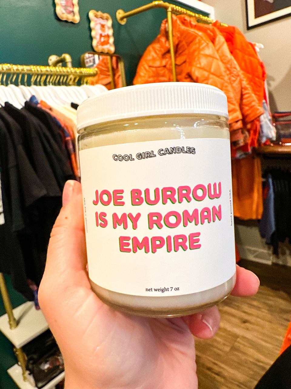 Joe Burrow Is My Roman Empire Candle IRL Photo