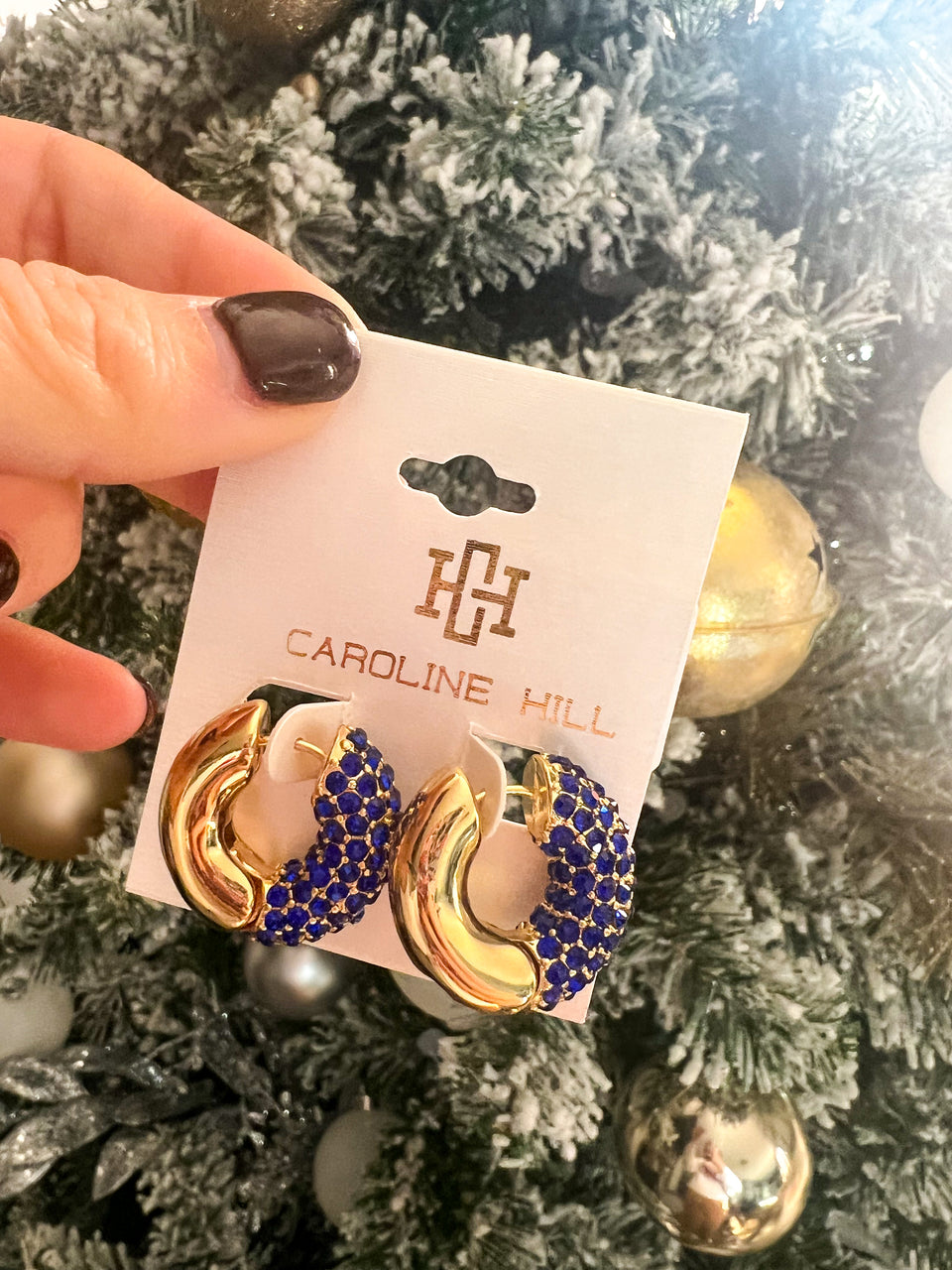 Miazga Hoop Earring - Blue IRL Photo