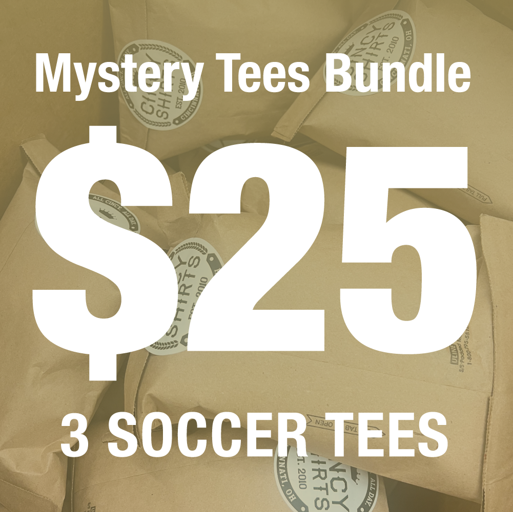 3 for $25 Soocer Mystery Tee Bundle