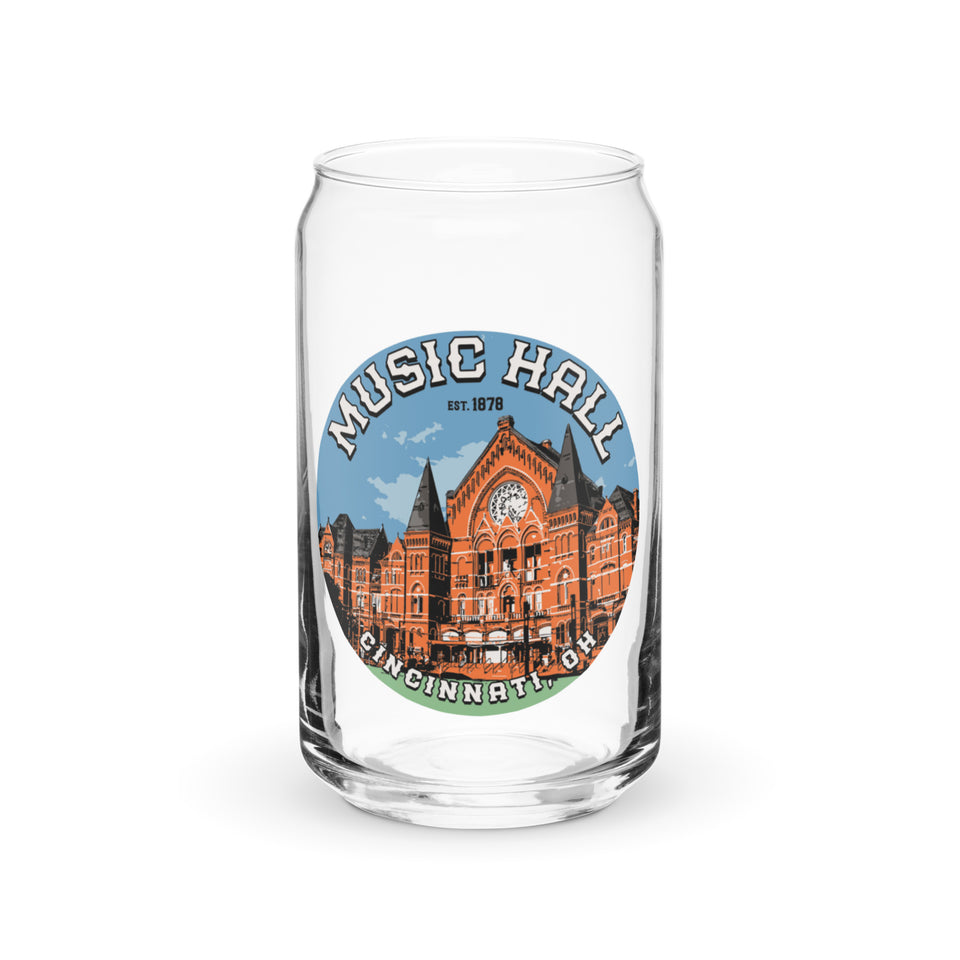 Music Hall Beercan Glass