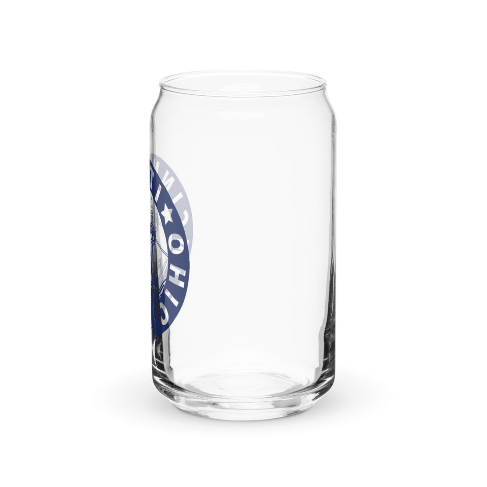 Roebling Bridge Beercan Glass