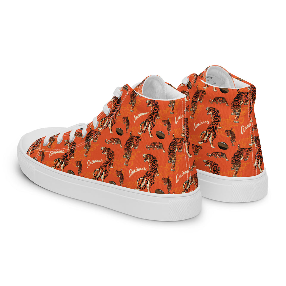 Orange Tiger Pattern Kicks