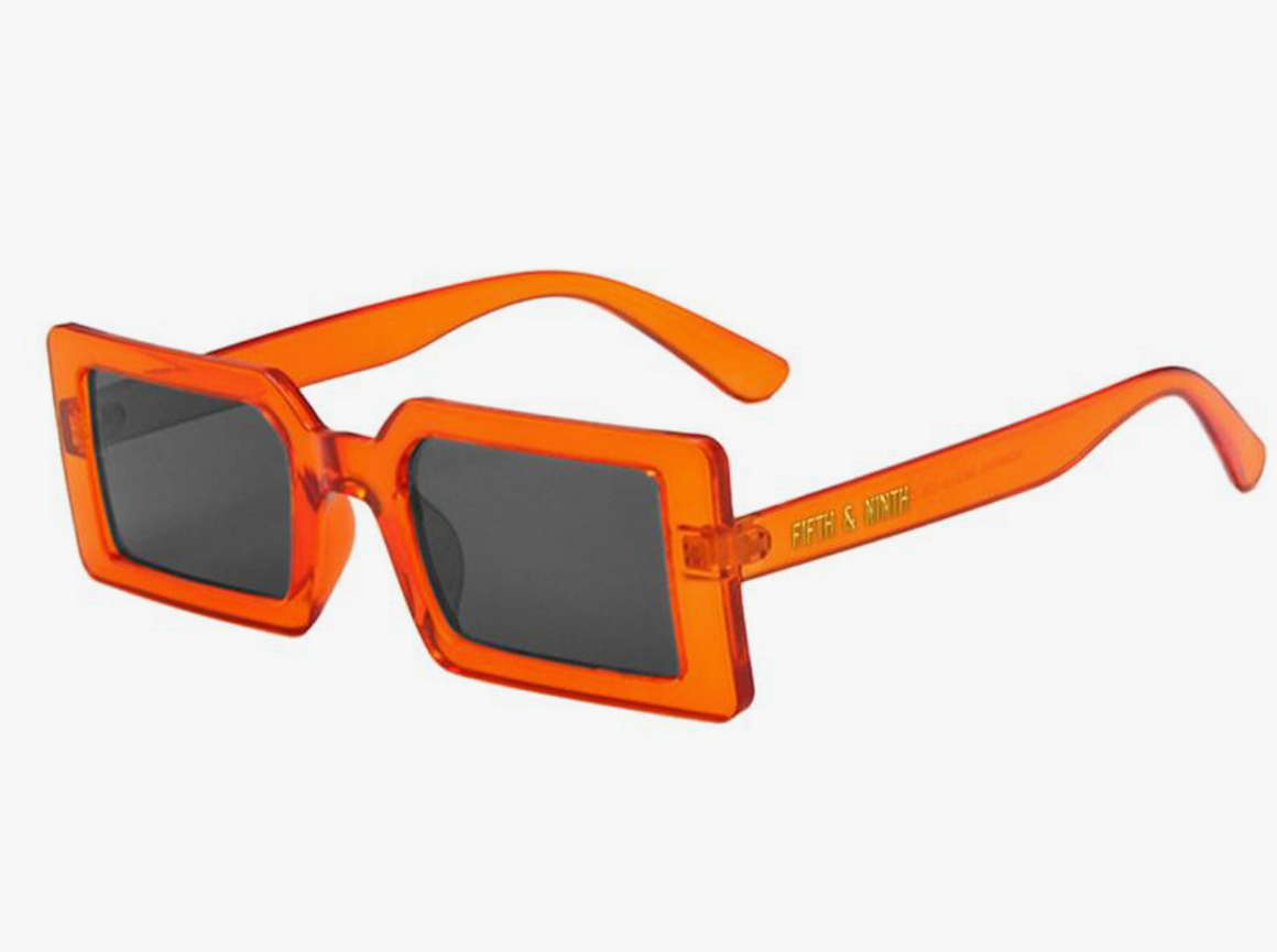 Joe Brrr Orange Sunglasses Model Pic